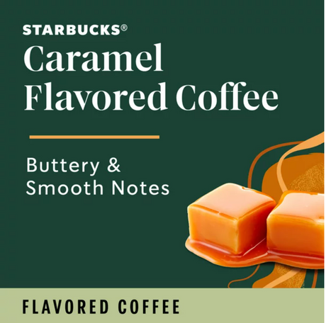 Starbucks Caramel Flavored Coffee, K-Cup Coffee Pods, Naturally Flavored, 22 ct