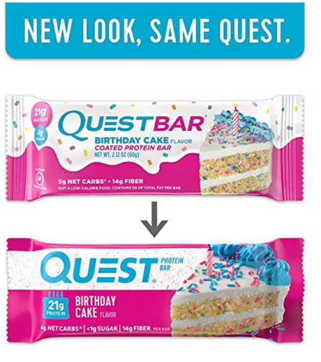 Quest Birthday Cake Protein Bar, 2.12 Oz., 4 Count