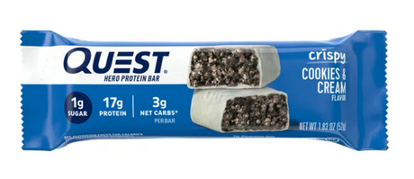 Quest Nutrition, Hero Protein Bars, Low Carb, Gluten Free, Cookies & Cream, 4 Count